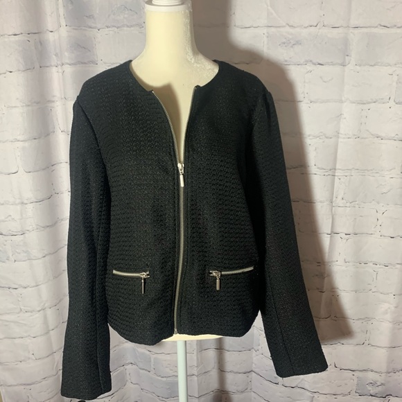 Adrienne Vittadini Womans Jacket ZIP Up Lined XL - Picture 5 of 12